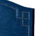 Baxton Studio Aubrey Modern and Contemporary Royal Blue Velvet Fabric Upholstered Twin Size Headboard - BSOBBT6563-Navy Blue-HB-Twin