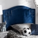 Baxton Studio Aubrey Modern and Contemporary Royal Blue Velvet Fabric Upholstered Twin Size Headboard - BSOBBT6563-Navy Blue-HB-Twin