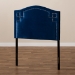 Baxton Studio Aubrey Modern and Contemporary Royal Blue Velvet Fabric Upholstered Twin Size Headboard - BSOBBT6563-Navy Blue-HB-Twin