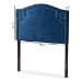Baxton Studio Aubrey Modern and Contemporary Royal Blue Velvet Fabric Upholstered Twin Size Headboard - BSOBBT6563-Navy Blue-HB-Twin