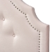 Baxton Studio Cora Modern and Contemporary Light Pink Velvet Fabric Upholstered Twin Size Headboard - BSOBBT6564-Light Pink-HB-Twin