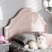 Baxton Studio Cora Modern and Contemporary Light Pink Velvet Fabric Upholstered Twin Size Headboard - BSOBBT6564-Light Pink-HB-Twin