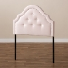 Baxton Studio Cora Modern and Contemporary Light Pink Velvet Fabric Upholstered Twin Size Headboard - BSOBBT6564-Light Pink-HB-Twin
