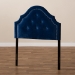 Baxton Studio Cora Modern and Contemporary Royal Blue Velvet Fabric Upholstered Twin Size Headboard - BSOBBT6564-Navy Blue-HB-Twin