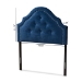 Baxton Studio Cora Modern and Contemporary Royal Blue Velvet Fabric Upholstered Twin Size Headboard - BSOBBT6564-Navy Blue-HB-Twin