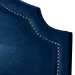 Baxton Studio Cora Modern and Contemporary Royal Blue Velvet Fabric Upholstered Queen Size Headboard - BSOBBT6564-Navy Blue-HB-Queen
