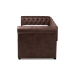 Baxton Studio Mabelle Modern and Contemporary Brown Faux Leather Upholstered Daybed with Trundle - BSOAshley-Brown-Daybed