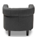 Baxton Studio Bisset Classic and Traditional Gray Fabric Upholstered Chesterfield Chair - BSO1809-Grey-CC