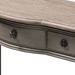 Baxton Studio Noelle French Provincial Gray Finished 1-Drawer Wood Console Table - BSOAGE11-Console