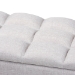 Baxton Studio Brette Mid-Century Modern Grayish Beige Fabric Upholstered Dark Brown Finished Wood Storage Bench Ottoman - BSOBBT3162-Greyish Beige-Otto