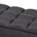 Baxton Studio Brette Mid-Century Modern Charcoal Fabric Upholstered Dark Brown Finished Wood Storage Bench Ottoman - BSOBBT3162-Dark Grey-Otto
