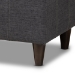 Baxton Studio Brette Mid-Century Modern Charcoal Fabric Upholstered Dark Brown Finished Wood Storage Bench Ottoman - BSOBBT3162-Dark Grey-Otto