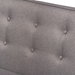 Baxton Studio Arvid Mid-Century Modern Gray Fabric Upholstered 3-Piece Wood Dining Nook Set
