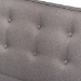 Baxton Studio Arvid Mid-Century Modern Gray Fabric Upholstered 2-Piece Wood Dining Nook Banquette Set - BSOBBT8051-Grey-2PC SF Bench