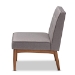 Baxton Studio Arvid Mid-Century Modern Gray Fabric Upholstered Wood Dining Chair - BSOBBT8051-Grey-CC