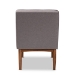 Baxton Studio Arvid Mid-Century Modern Gray Fabric Upholstered Wood Dining Chair - BSOBBT8051-Grey-CC