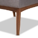 Baxton Studio Arvid Mid-Century Modern Gray Fabric Upholstered Wood Dining Chair - BSOBBT8051-Grey-CC