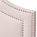 Baxton Studio Avignon Modern and Contemporary Light Pink Velvet Fabric Upholstered Queen Size Headboard - BSOBBT6566-Light Pink-HB-Queen