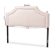 Baxton Studio Avignon Modern and Contemporary Light Pink Velvet Fabric Upholstered Queen Size Headboard - BSOBBT6566-Light Pink-HB-Queen