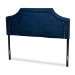 Baxton Studio Avignon Modern and Contemporary Navy Blue Velvet Fabric Upholstered King Size Headboard