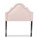 Baxton Studio Rita Modern and Contemporary Light Pink Velvet Fabric Upholstered Twin Size Headboard - BSOBBT6567-Light Pink-HB-Twin