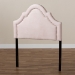 Baxton Studio Rita Modern and Contemporary Light Pink Velvet Fabric Upholstered Twin Size Headboard - BSOBBT6567-Light Pink-HB-Twin