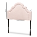Baxton Studio Rita Modern and Contemporary Light Pink Velvet Fabric Upholstered Twin Size Headboard - BSOBBT6567-Light Pink-HB-Twin