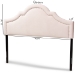 Baxton Studio Rita Modern and Contemporary Light Pink Velvet Fabric Upholstered Queen Size Headboard - BSOBBT6567-Light Pink-HB-Queen