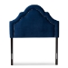 Baxton Studio Rita Modern and Contemporary Navy Blue Velvet Fabric Upholstered Twin Size Headboard - BSOBBT6567-Navy Blue-HB-Twin