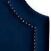 Baxton Studio Rita Modern and Contemporary Navy Blue Velvet Fabric Upholstered Twin Size Headboard - BSOBBT6567-Navy Blue-HB-Twin