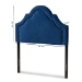 Baxton Studio Rita Modern and Contemporary Navy Blue Velvet Fabric Upholstered Twin Size Headboard - BSOBBT6567-Navy Blue-HB-Twin