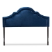 Baxton Studio Rita Modern and Contemporary Navy Blue Velvet Fabric Upholstered Full Size Headboard - BSOBBT6567-Navy Blue-HB-Full