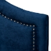 Baxton Studio Rita Modern and Contemporary Navy Blue Velvet Fabric Upholstered Full Size Headboard - BSOBBT6567-Navy Blue-HB-Full