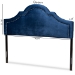 Baxton Studio Rita Modern and Contemporary Navy Blue Velvet Fabric Upholstered Full Size Headboard - BSOBBT6567-Navy Blue-HB-Full