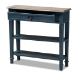 Baxton Studio Dauphine French Provincial Blue Spruce Fiinished Wood Accent Console Table - BSOCHR10VM/M B-C-Blue Spruce