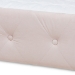 Baxton Studio Amaya Modern and Contemporary Light Pink Velvet Fabric Upholstered Full Size Daybed with Trundle - BSOCF8825-Light Pink-Daybed-F/T