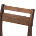 Baxton Studio Lovy Modern and Contemporary Gray Fabric Upholstered Dark Walnut-Finished 5-Piece Wood Dining Set - BSOLovy Dining Set-Grey/Dark Walnut