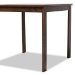 Baxton Studio Lovy Modern and Contemporary Beige Fabric Upholstered Dark Walnut-Finished 5-Piece Wood Dining Set - BSOLovy Dining Set-Beige/Dark Walnut