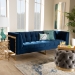 Baxton Studio Ambra Glam and Luxe Navy Blue Velvet Fabric Upholstered and Button Tufted Gold Sofa with Gold-Tone Frame - BSOTSF-5507-Navy/Gold-SF