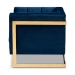 Baxton Studio Ambra Glam and Luxe Navy Blue Velvet Fabric Upholstered and Button Tufted Armchair with Gold-Tone Frame - BSOTSF-5507-Navy/Gold-CC