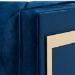 Baxton Studio Ambra Glam and Luxe Navy Blue Velvet Fabric Upholstered and Button Tufted Armchair with Gold-Tone Frame - BSOTSF-5507-Navy/Gold-CC