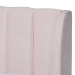 Baxton Studio Saverio Glam and Luxe Light Pink Velvet Fabric Upholstered Queen Size Platform Bed with Gold-Tone Legs - BSOBBT6765-Light Pink-Queen