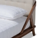 Baxton Studio Sante Mid-Century Modern Light Beige Fabric Upholstered Wood Full Size Platform Bed - BSOBBT6735-Light Beige-Full