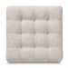 Baxton Studio Elladio Modern and Contemporary Beige Fabric Upholstered Tufted Cube Ottoman (Set of 2) - BSOBBT5127-Beige-Otto
