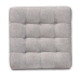 Baxton Studio Elladio Modern and Contemporary Greyish Beige Fabric Upholstered Tufted Cube Ottoman (Set of 2) - BSOBBT5127-Greyish Beige-Otto