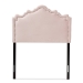 Baxton Studio Nadeen Modern and Contemporary Light Pink Velvet Fabric Upholstered Twin Size Headboard - BSOBBT6622-Light Pink-HB-Twin