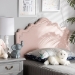 Baxton Studio Nadeen Modern and Contemporary Light Pink Velvet Fabric Upholstered Twin Size Headboard - BSOBBT6622-Light Pink-HB-Twin