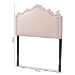 Baxton Studio Nadeen Modern and Contemporary Light Pink Velvet Fabric Upholstered Twin Size Headboard - BSOBBT6622-Light Pink-HB-Twin