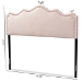 Baxton Studio Nadeen Modern and Contemporary Light Pink Velvet Fabric Upholstered Queen Size Headboard - BSOBBT6622-Light Pink-HB-Queen