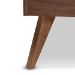 Baxton Studio Calisto Mid-Century Modern Walnut Brown Finished Wood Full Size Platform Bed - BSOCalisto-Ash Walnut-Full